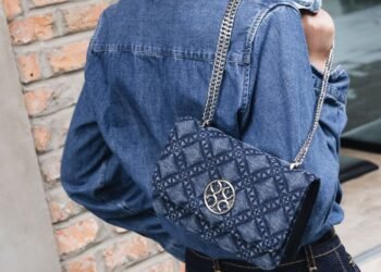 Quilted Perfection Meets Blue Hues: Exploring the Craft of the Fantina Denim Shoulder Bag